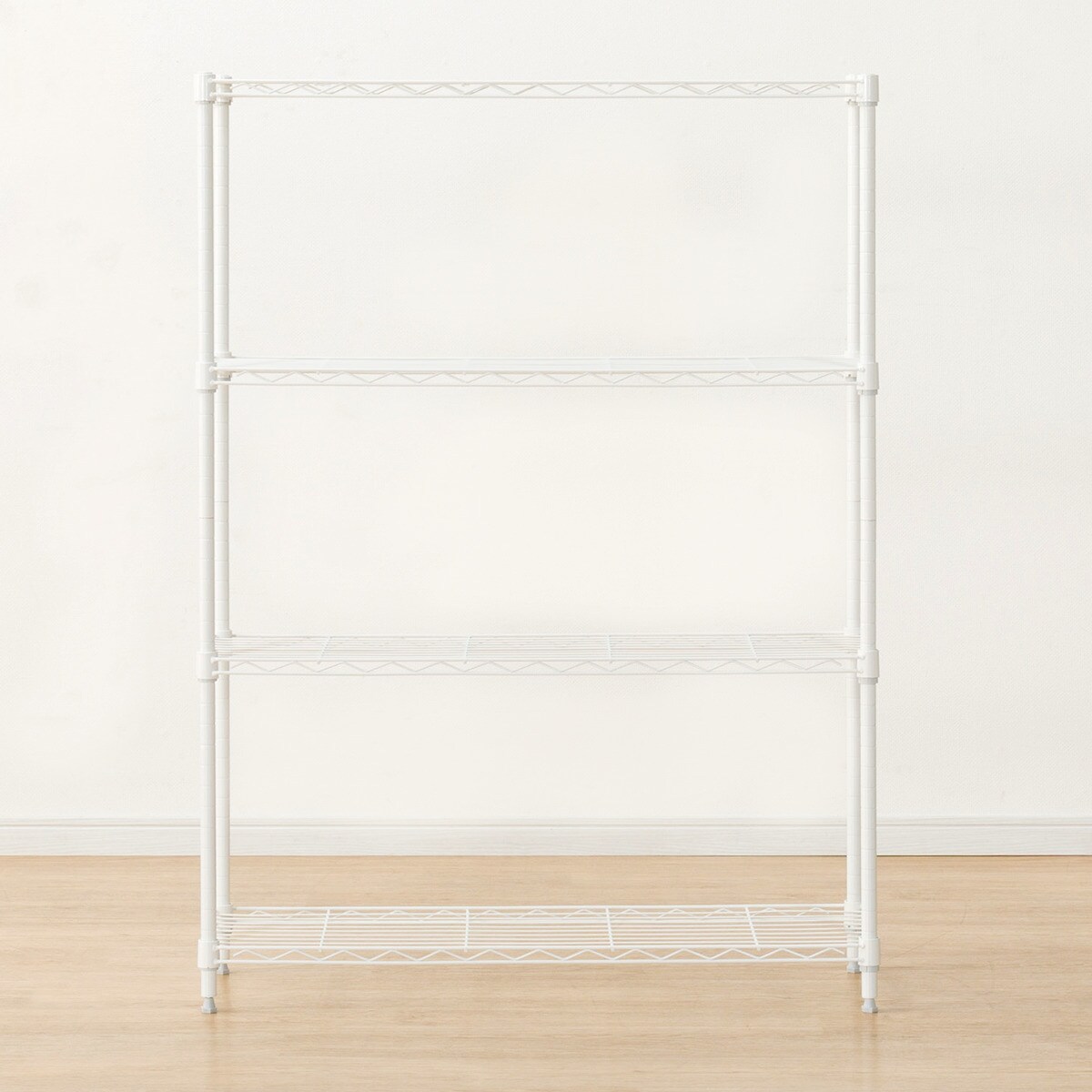 超美品　４段ラック　ニトリ　スチールラック　180cm ホワイト Amazon｜ニトリ(NITORI) スチールラック STANDARD 2段 ホワイト
