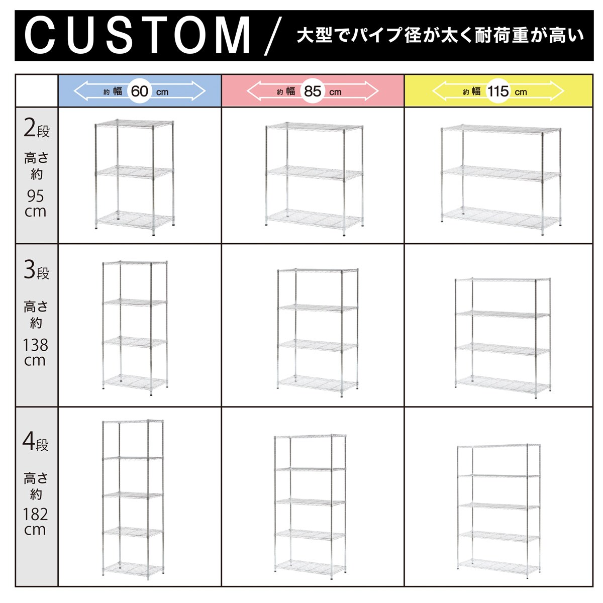 格安SALEスタート】 スチールラック メタルラック ニトリ 181×85×40 4段 2個セット - 棚/ラック - hlt.no