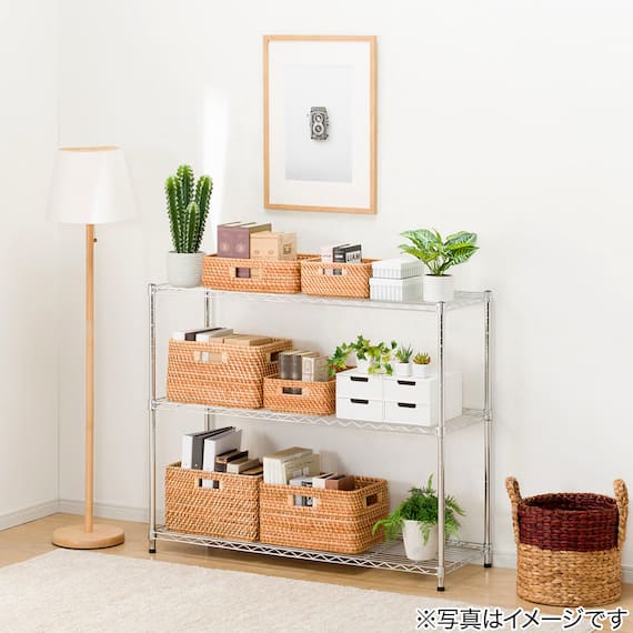 スチールラック(CUSTOM 幅115cm 2段 クローム) 6枚目画像