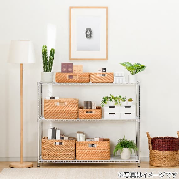 スチールラック(CUSTOM 幅115cm 2段 クローム) 7枚目画像