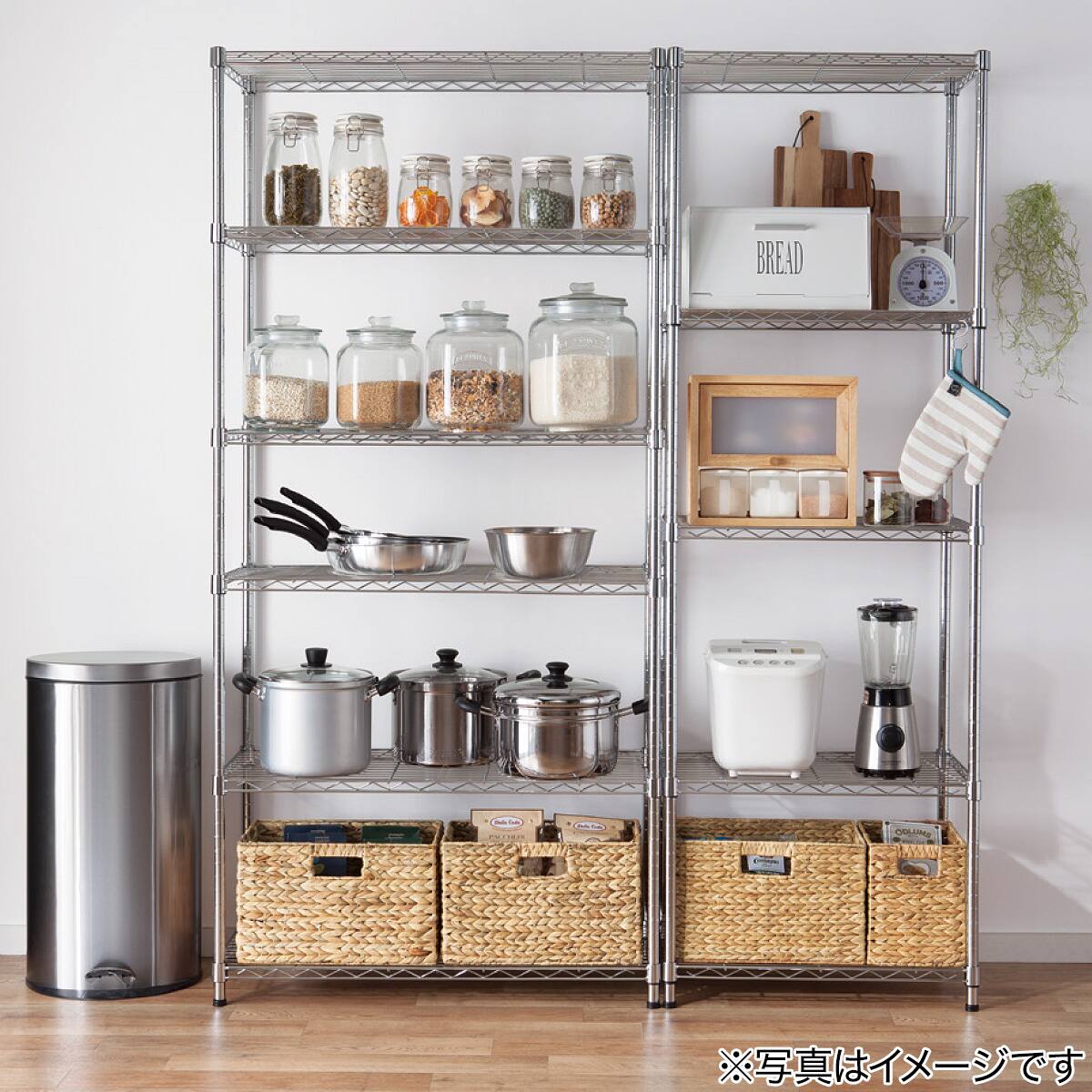 スチールラック Custom 幅115cm 2段 クローム 通販 ニトリネット 公式 家具 インテリア通販 スチールラック Custom 幅115cm 2段 クローム 通販 ニトリネット 公式 家具 インテリア通販