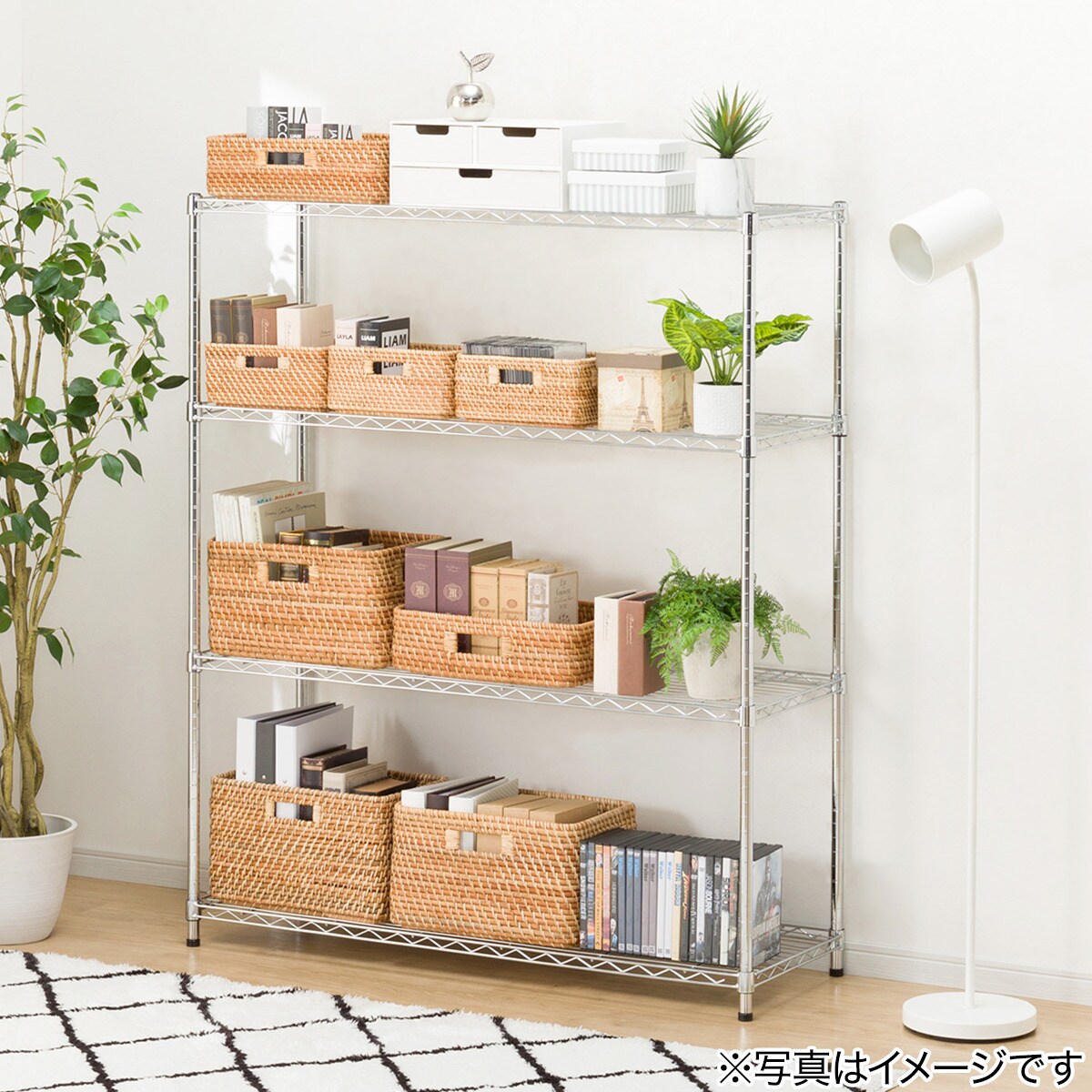 スチールラック(CUSTOM 幅115cm 3段 クローム)通販 | ニトリネット【公式】 家具・インテリア通販