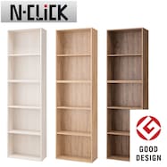 簡単組立て Nクリック ボックス 書棚 ワイド