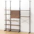 幅200cmセット 【棚板11枚】突っ張り壁面収納Nポルダ3連 3枚目画像