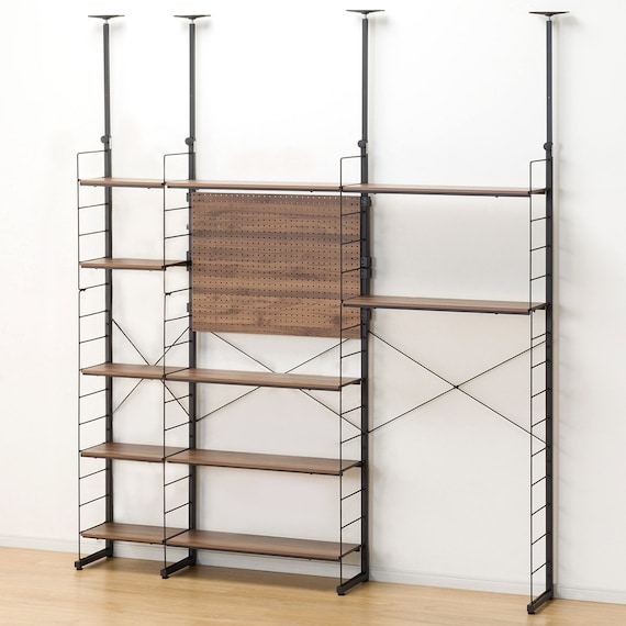 幅200cmセット 【棚板11枚】突っ張り壁面収納Nポルダ3連 3枚目画像