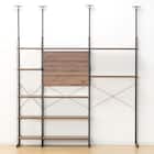 幅200cmセット 【棚板11枚】突っ張り壁面収納Nポルダ3連 4枚目画像