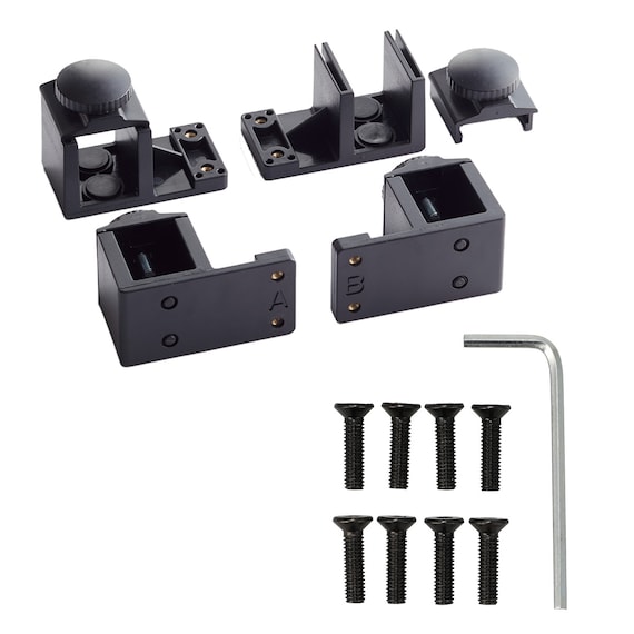 突っ張り壁面収納Nポルダ3連パンチングセット(幅240cm ミドルブラウン) 6枚目画像