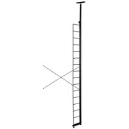 【Nポルダ専用】 棚板なし追加サイドパーツ(幅80cm用 ブラック)