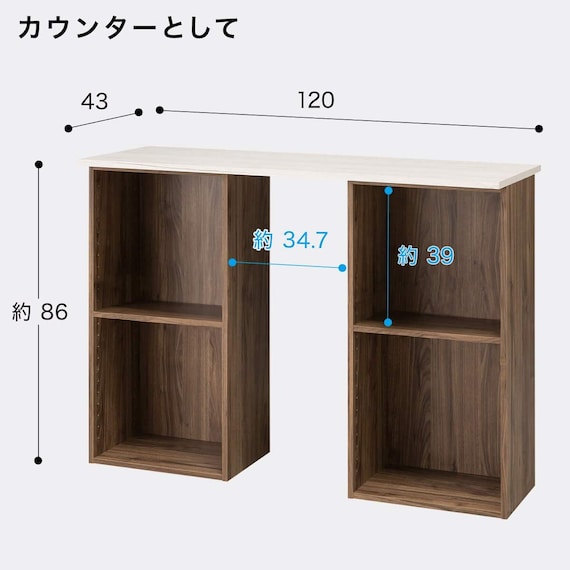簡単組立て Nクリック ボックス ワイド3段(ホワイトウォッシュ) 10枚目画像