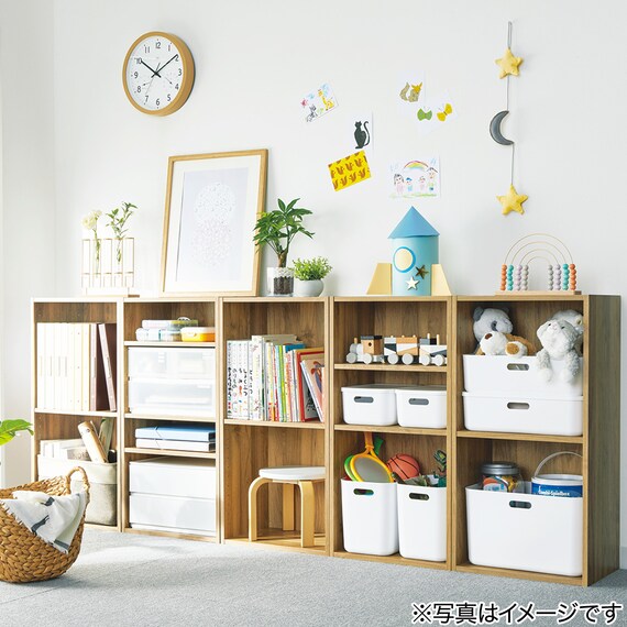 簡単組立て Nクリック ボックス レギュラー2段(ライトブラウン) 11枚目画像