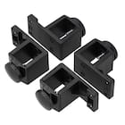 【Nポルダ・Nポルダディープ2用】 パンチングボード連結パーツ 4個セット(ブラック YP01) 1枚目画像