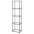 ボックスが選べるオープンシェルフMS 基本シェルフ(4段 ブラック) 1枚目画像