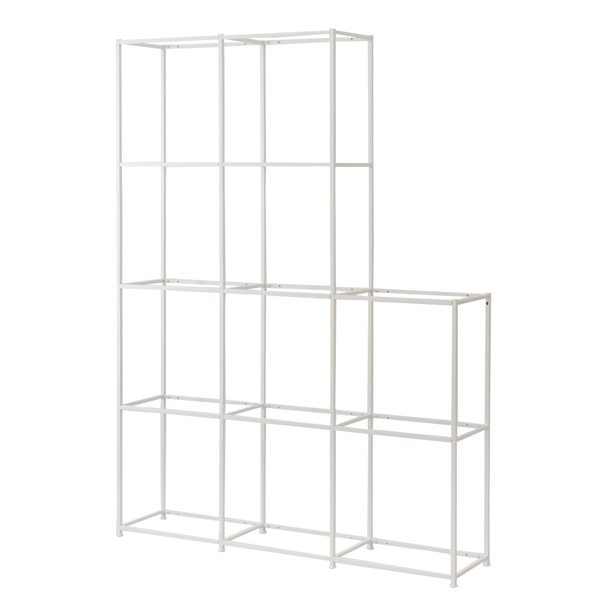 ボックスが選べるオープンシェルフMS 基本シェルフ(4段2連+2段