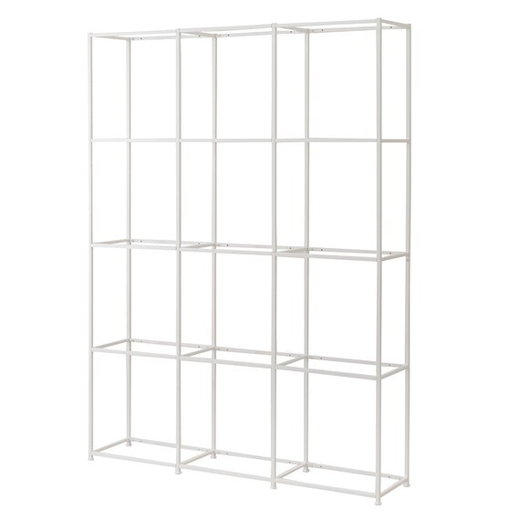 ボックスが選べるオープンシェルフMS 基本シェルフ(4段3連 ホワイト) 1枚目画像