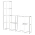 ボックスが選べるオープンシェルフMS 基本シェルフ(4段+2段3連 ホワイト) 1枚目画像