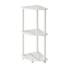 コーナーラック(大理石柄 ホワイト) 1枚目画像