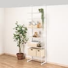 幅60cmセット 突っ張り壁面収納Nポルダ上段追加ユニットセット (ホワイトウォッシュ) 1枚目画像