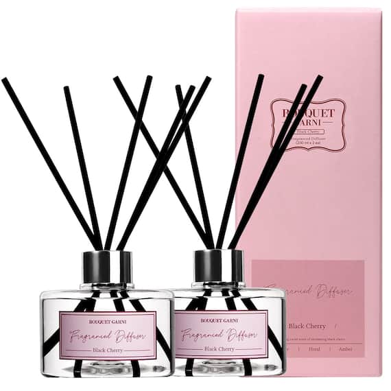ブーケガルニ リードディフューザー200ml 2本入り(ブラックチェリー) 1枚目画像