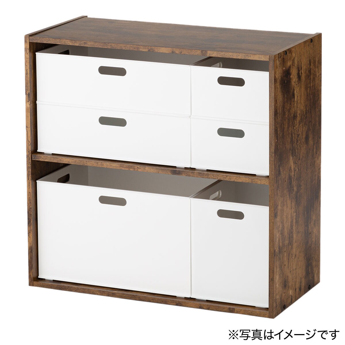 カラーボックス Nカラボ ワイド3段(ホワイトウォッシュ)通販 | ニトリネット【公式】 家具・インテリア通販