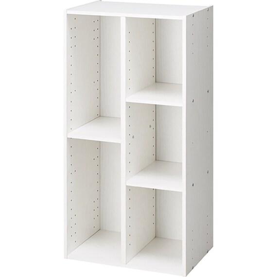 カラーボックス Nカラボ 45-3SH(ホワイトウォッシュ) 1枚目画像