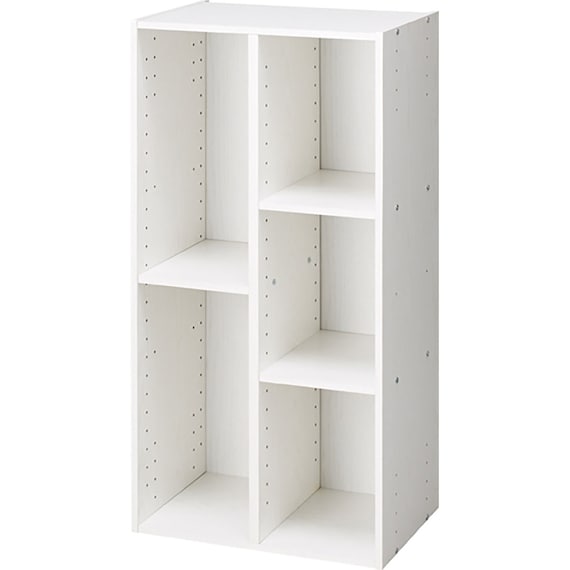 カラーボックス Nカラボ 45-3SH(ホワイトウォッシュ) 1枚目画像