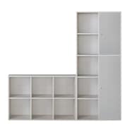 マルチ本棚+ウッド扉セット(リブリー1870+リブリー1170+2SW+3SW)