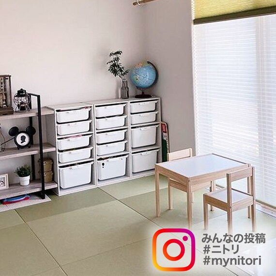 連結できるNカラボ 扉付き 4段(ライトブラウン) 14枚目画像