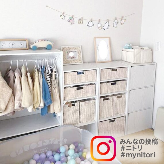 連結できるNカラボ 扉付き 4段(ライトブラウン) 15枚目画像