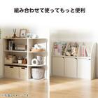 連結できるNカラボ コーナー 4段(ミドルブラウン) 5枚目画像