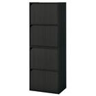 連結できるNカラボ 扉付き 4段(ブラック) 1枚目画像