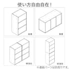 連結できるNカラボ 扉付き 5段(ブラック) 4枚目画像