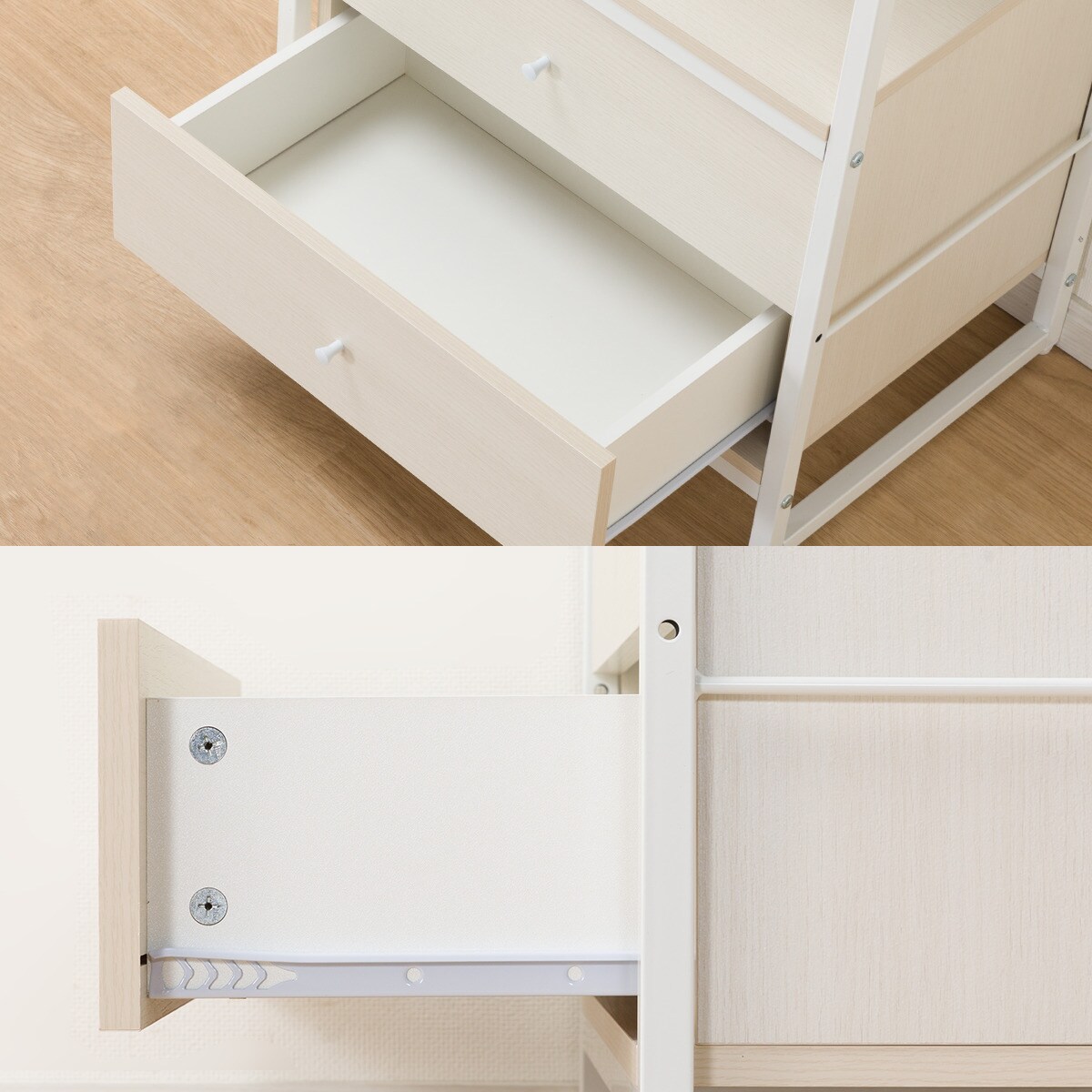 シェルフファル引出しセット(シェルフ1259 WH/引出し WH)通販 | ニトリネット【公式】 家具・インテリア通販