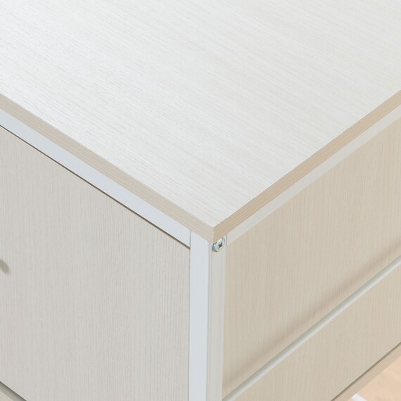 組み合わせシェルフ ガラスキャビネット + キャビネットセット 4段 (シェルフ1659/ガラスキャビネット36/キャビネット36 WH/WH) 11枚目画像