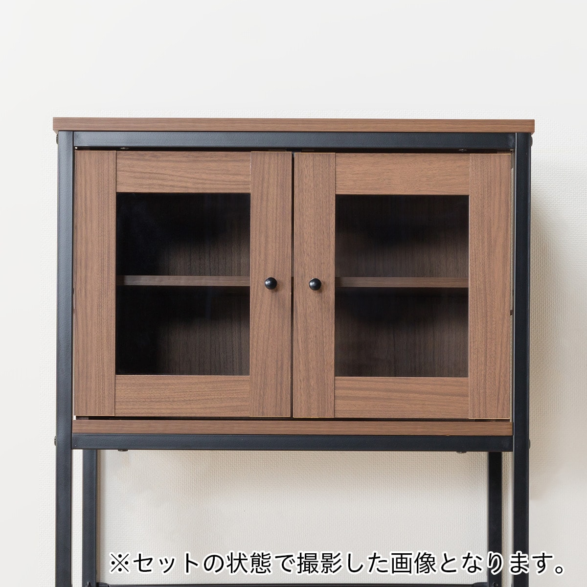 追加ガラスキャビネットユニット(ファル36 MBR)通販 | ニトリネット【公式】 家具・インテリア通販