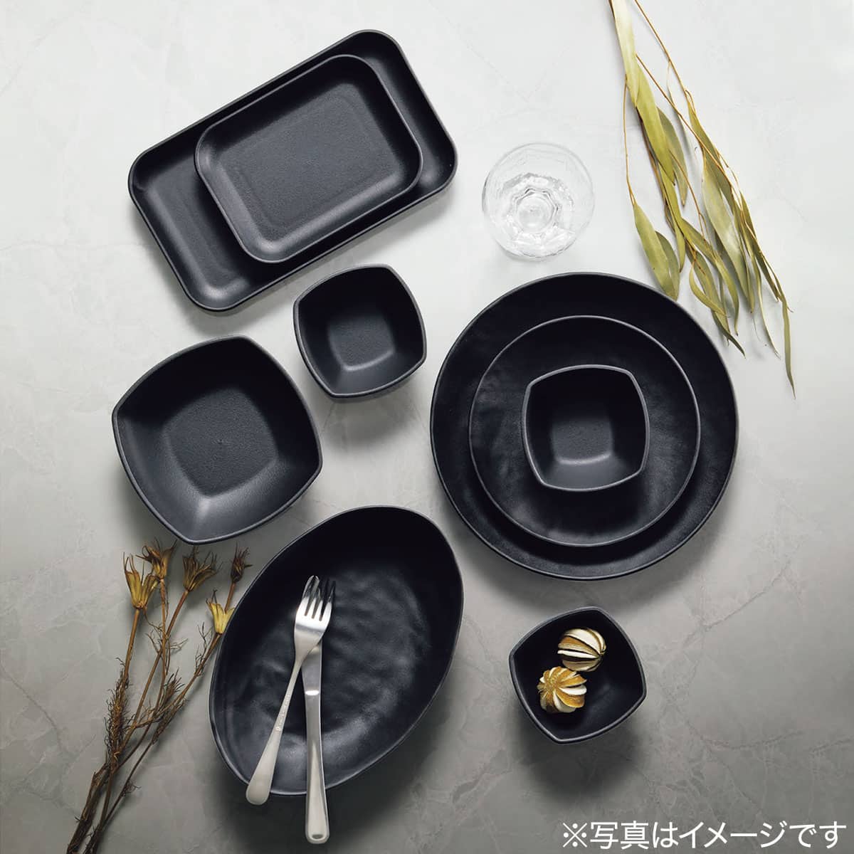 14.5cm高耐熱角鉢 SPS(ブラック) | ニトリネット【公式】 家具