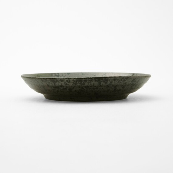 皿 17cm (緑吹天目 MT-59) 2枚目画像