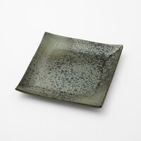 角皿 18cm (緑吹天目 MT-152)