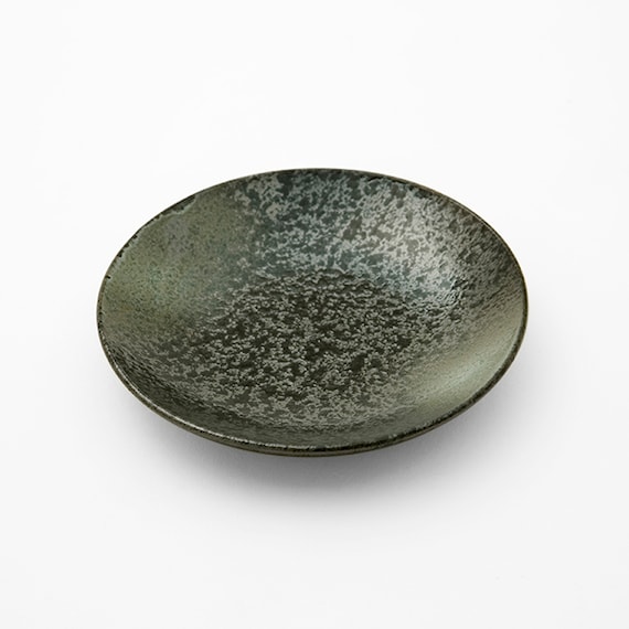 皿 14cm (緑吹天目 MT-161) 1枚目画像