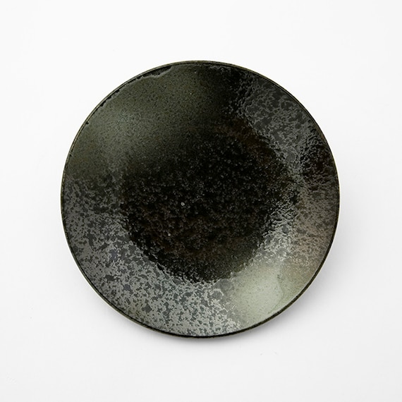 皿 14cm (緑吹天目 MT-161) 3枚目画像