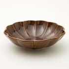 丸型中鉢 しのぎ 飴釉 1枚目画像