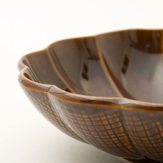 丸型中鉢 しのぎ 飴釉 4枚目画像