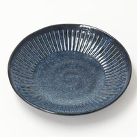 16.2cm軽量取皿 ネイビー(撥水十草)