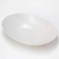 超軽量楕円皿 カル：エクレ ホワイト(25x17cm) ニトリ