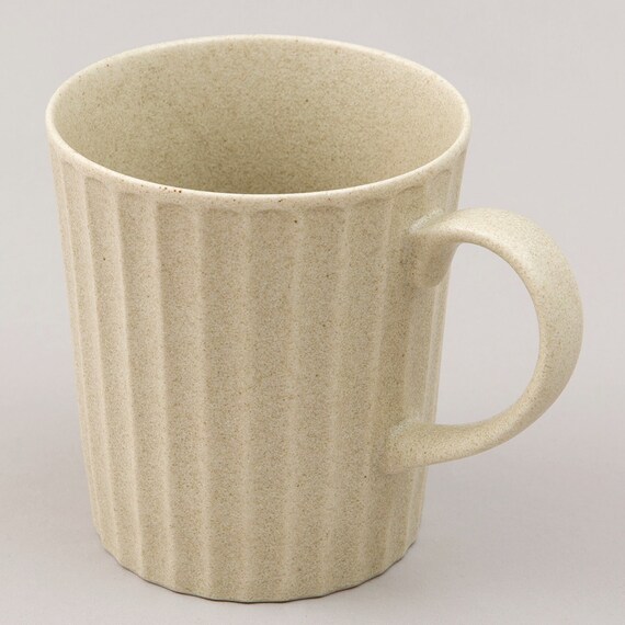 軽量マグカップ(シノギストレート アイボリー Y01) 1枚目画像