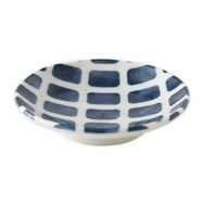 【カル:エクレ】超軽量豆皿 (青格子)