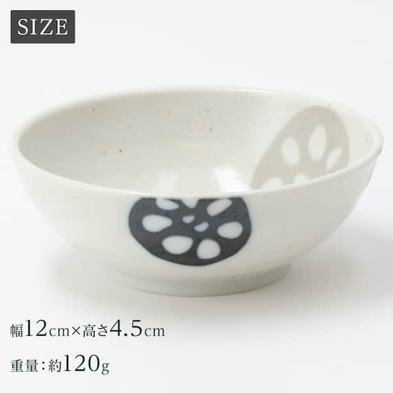 シリーズで食卓が整う 超軽量食器5点セット カル:エクレ(窯変紺/2色蓮根) 9枚目画像