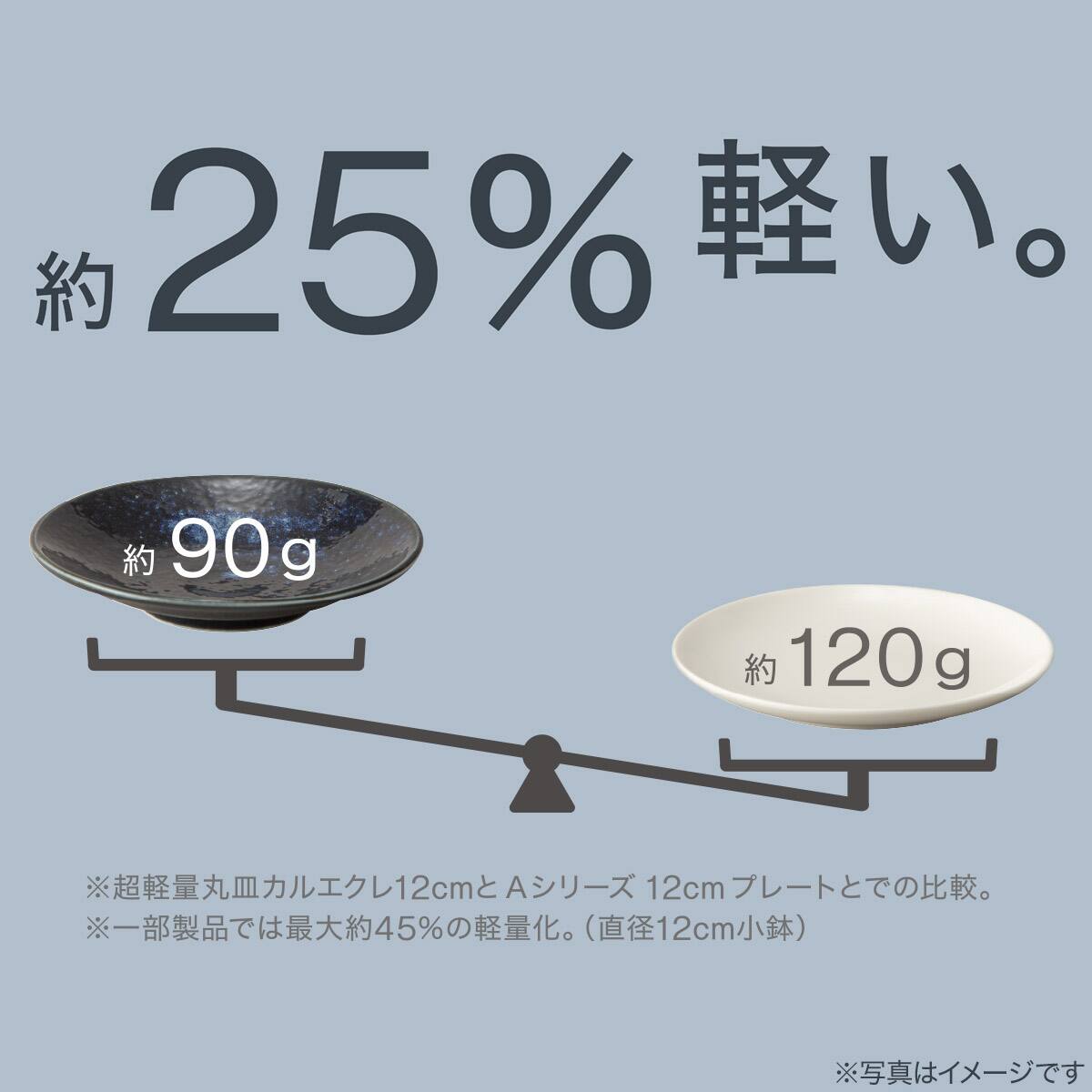シリーズで食卓が整う 超軽量食器5点セット カル：エクレ（窯変紺