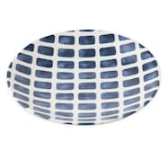 【カル:エクレ】超軽量大皿 (青格子)