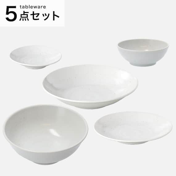 カル:エクレシリーズ 白唐津5点セット 1枚目画像