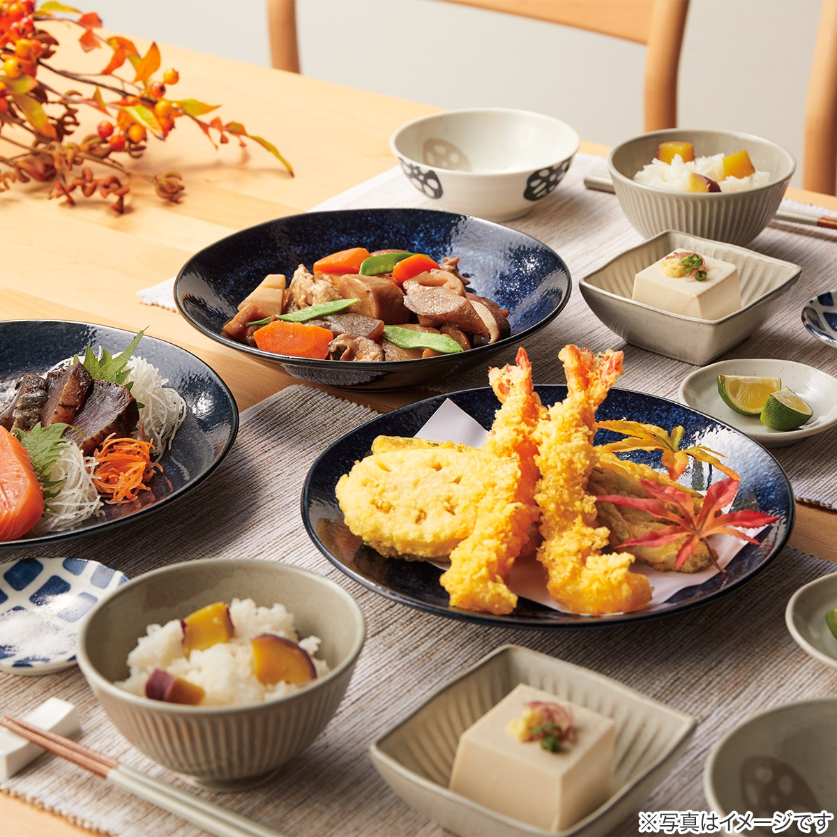 超軽量特大皿 カル:エクレ （窯変紺） | ニトリネット【公式】 家具